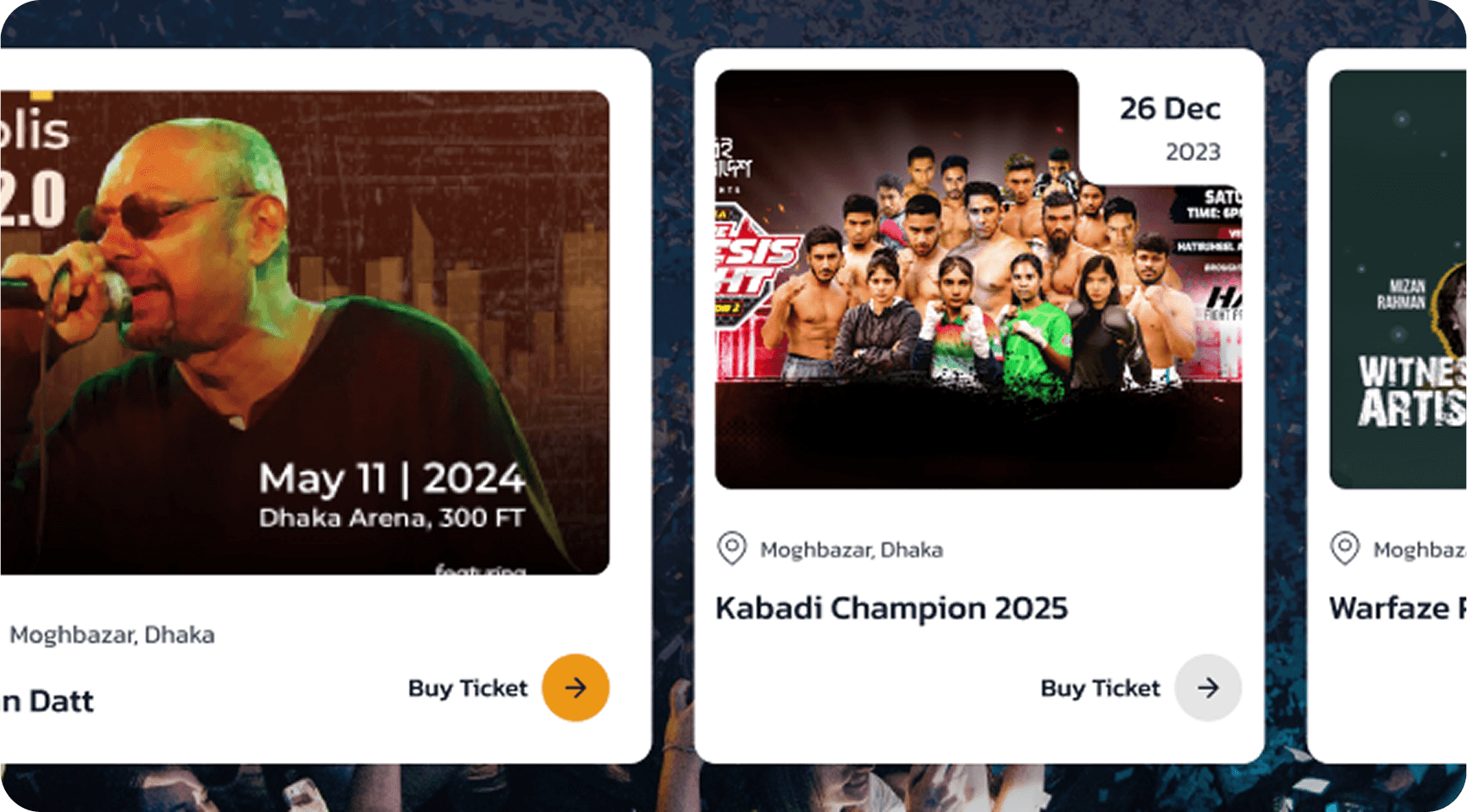 Choose Your Event